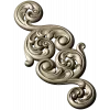 Acanthus Scroll Vertical Applique - STL 3D Model for CNC