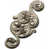 Acanthus Scroll Vertical Applique - STL 3D Model for CNC