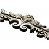 Rococo floral cartouche STL for CNC