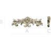 Rococo floral cartouche STL for CNC