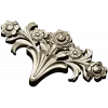 Rose Acanthus Crest - STL 3D model for CNC carving