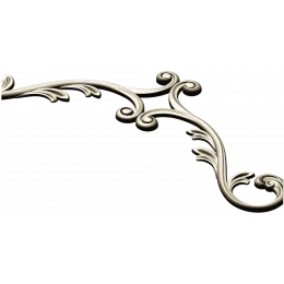 Рокайльный декор "Лиственный свиток"