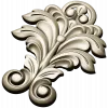 Acanthus Leaf Vertical Ornament STL for CNC