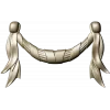 Baroque Ribbon Swag STL 3D Model for CNC