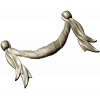 Baroque Ribbon Swag STL 3D Model for CNC