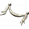 Baroque Ribbon Swag STL 3D Model for CNC
