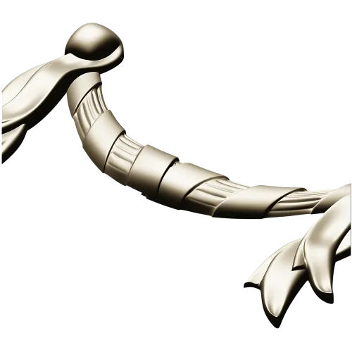 Baroque Ribbon Swag STL 3D Model for CNC
