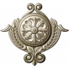 Рельефный медальон с розеткой и лавровым венком (STL для ЧПУ)