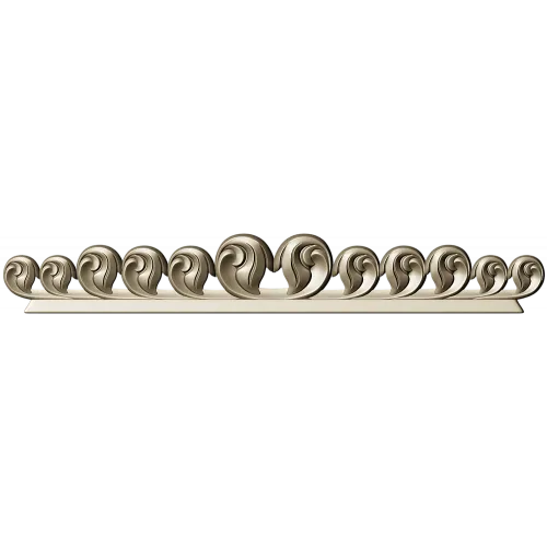 Stylized Rosette Frieze - STL 3D Model for CNC
