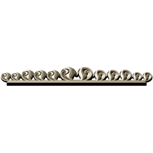 Stylized Rosette Frieze - STL 3D Model for CNC