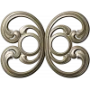 Baroque Twin-Scroll Applique STL for CNC
