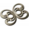 Baroque Twin-Scroll Applique STL for CNC