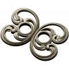 Baroque Twin-Scroll Applique STL for CNC