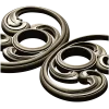 Baroque Twin-Scroll Applique STL for CNC