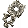 Baroque Rosette Applique STL for CNC
