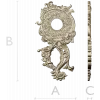 Baroque Rosette Applique STL for CNC
