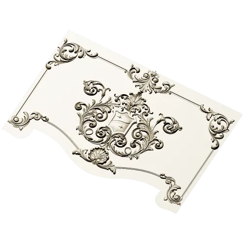 Baroque Acanthus Cartouche STL