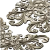 Baroque Acanthus Cartouche - High-Relief STL Model for CNC
