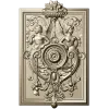 Cherubic Medallion Relief STL