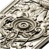 Cherubic Medallion Relief STL