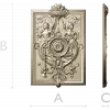 Cherubic Medallion Relief STL