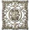 Rose Medallion Vine Panel - STL 3D model for CNC milling
