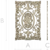 Rose Medallion Vine Panel - STL 3D model for CNC milling