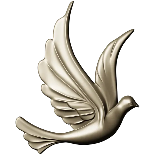 Dove Relief STL - Decorative 3D Model for CNC