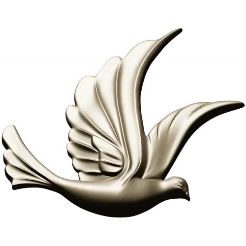 Dove Relief STL - Decorative 3D Model for CNC