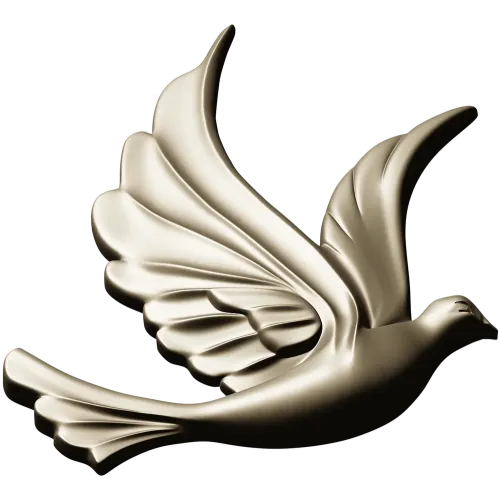 Dove Relief STL - Decorative 3D Model for CNC