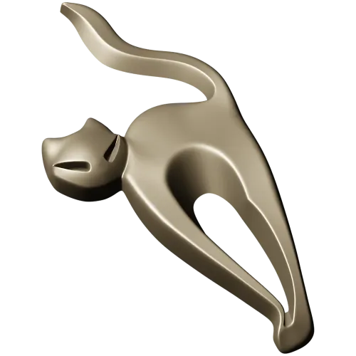STL модель "Кошачья грация" - 3D модель stl для ЧПУ