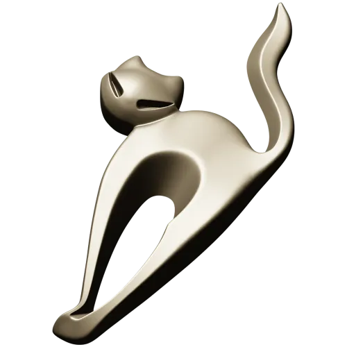 STL модель "Кошачья грация" - 3D модель stl для ЧПУ