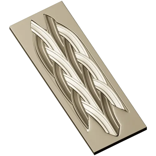 Braided Vertical Panel STL for CNC Router