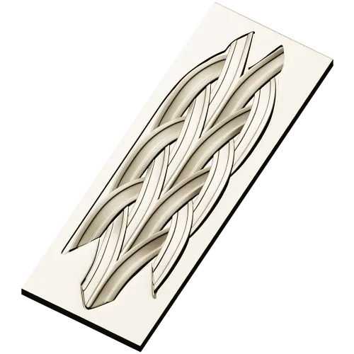 Braided Vertical Panel STL for CNC Router