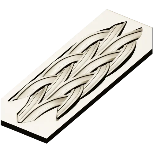Braided Vertical Panel STL for CNC Router