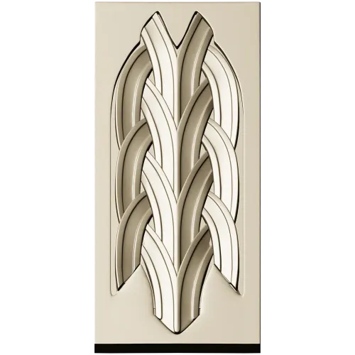 Braided Vertical Panel STL for CNC Router