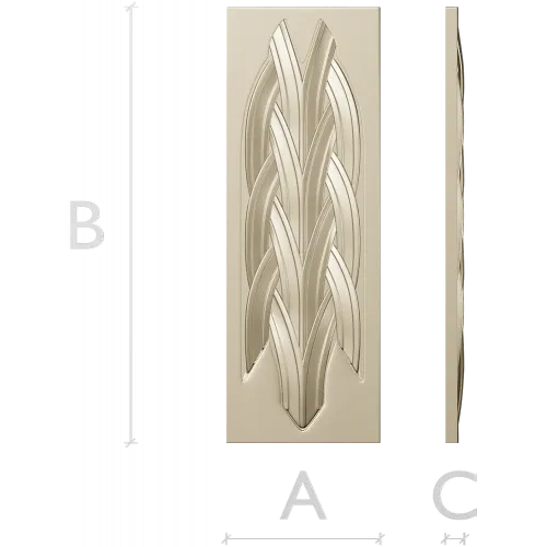 Braided Vertical Panel STL for CNC Router