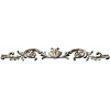 Rococo Floral Scroll STL for CNC - High-Relief 3D Model