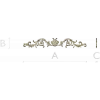 Rococo Floral Scroll STL for CNC - High-Relief 3D Model