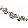Shell & Acanthus Horizontal Applique STL 3D Model for CNC