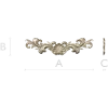 Shell & Acanthus Horizontal Applique STL 3D Model for CNC