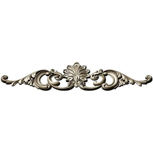 Baroque Shell & Acanthus Central Ornament STL for CNC