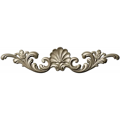 Shell Rocaille Applique - 3D STL model for CNC milling