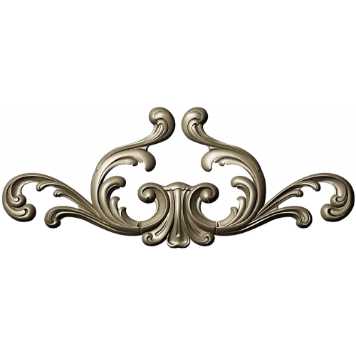 Rococo Acanthus Cartouche STL 3D model for CNC