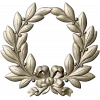 Laurel Wreath Relief STL for CNC