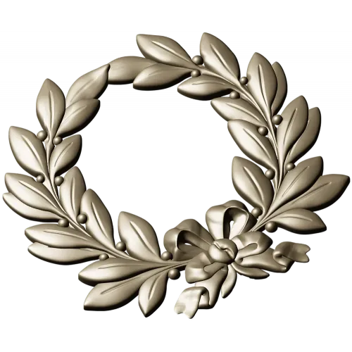 Laurel Wreath Relief STL for CNC