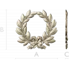Laurel Wreath Relief STL for CNC