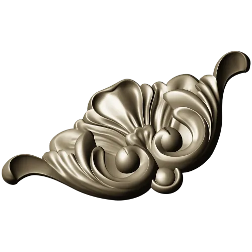 Барочный картуш для ЧПУ - декоративная STL 3D модель