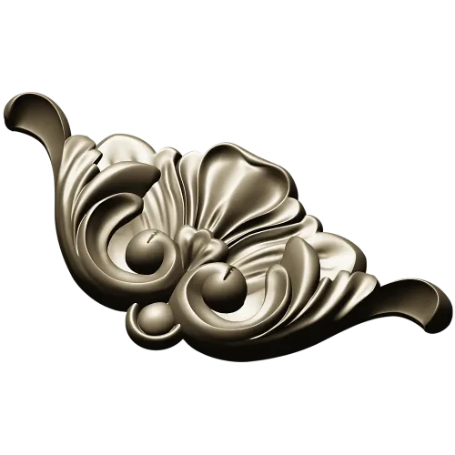 Барочный картуш для ЧПУ - декоративная STL 3D модель