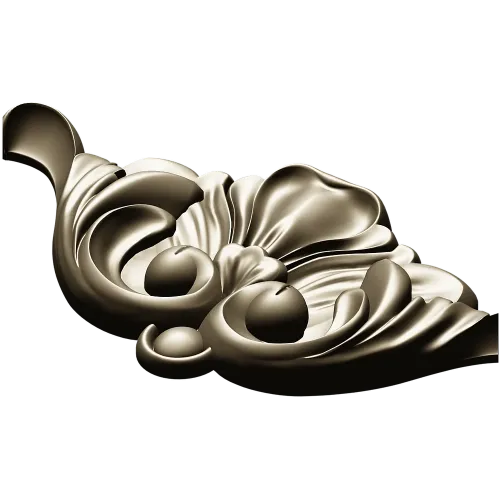 Барочный картуш для ЧПУ - декоративная STL 3D модель